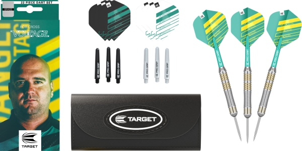 ROB CROSS BRASS 22G STEEL TIP DARTS