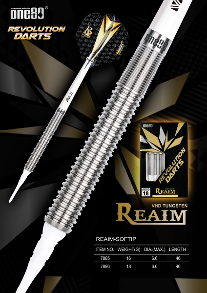 One80 Revolution Dart ReAim 90% Tungsten Barrelgewicht 18 Gramm