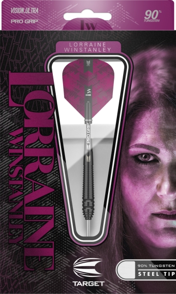 Lorraine Winstanley 24G  90% Tungsten Steel Tip Darts mit Stahlspitzen