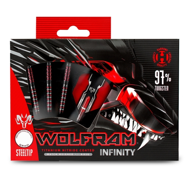 Harrows Wolfram Infinity 97% Steeldarts 25 Gramm