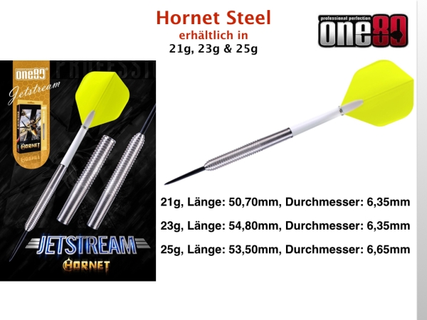 One80  Hornet Jetstream  Steeldart  90% Tungsten 23 Gramm