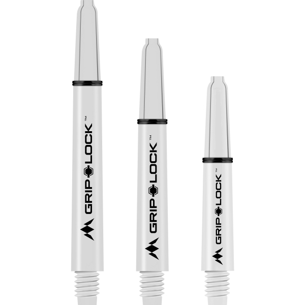 Mission GripLock Shafts mit Ringen White Short 34mm