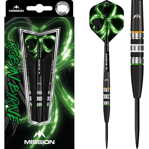 Mission Robyn Byrne  Steeldart 90 % Tungsten Black Titanium 23g