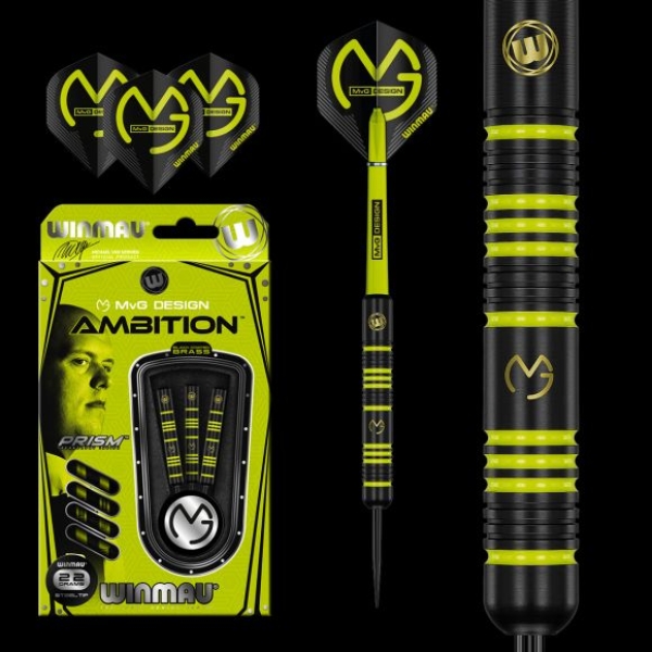 Winmau MvG Michael van Gerwen Ambition Messing Steeldart 24 Gramm